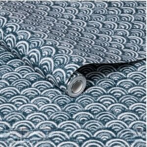 Opalhouse Rainbow Scallops Peel & Stick Wallpaper Blue/White